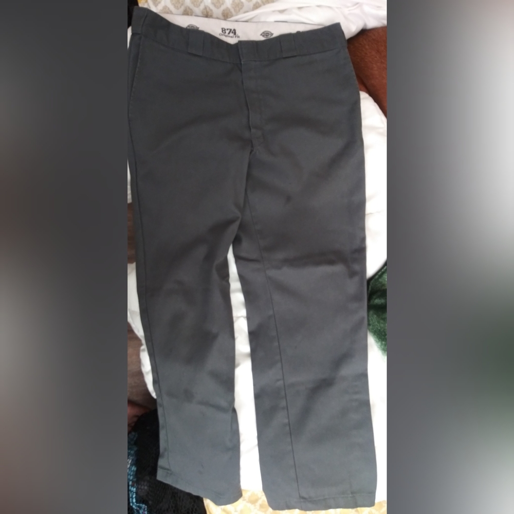 Dickies Men's Charcoal Chinos